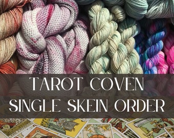 Tarot Coven | Single Skein Order | Hand-dyed yarn, Indie-dyed yarn, yarn, knitting, crochet