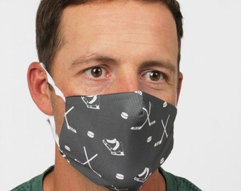 Fun Hockey Print Face Mask/ Face Guard Unisex