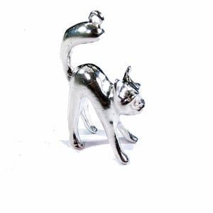 Sterling SIlver Cat Pendant