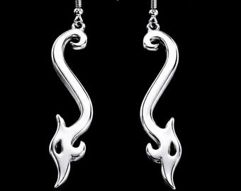 Sterling Silver Jelling Viking Earrings