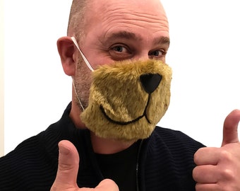 Fun Teddy Bear Mask/ Face Guard