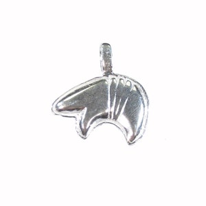 Sterling Silver Southwestern Zuni Bear Pendant