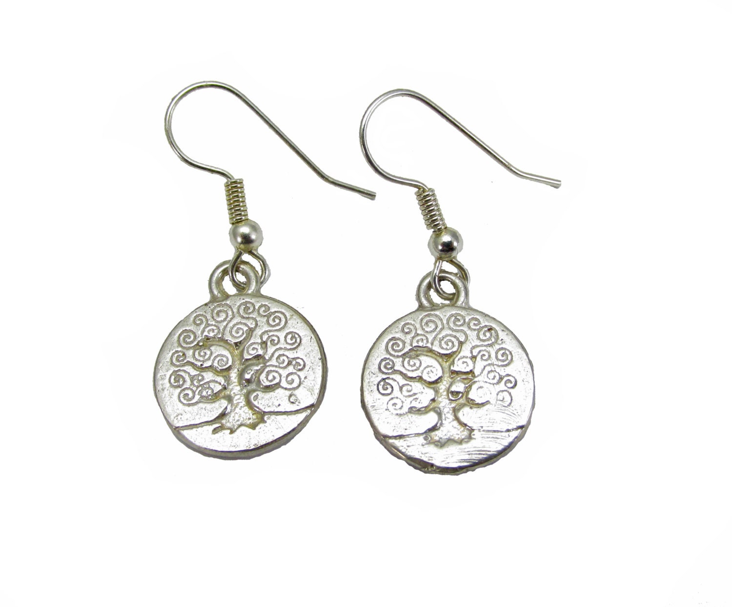 Tree Of Life Ghungroo Silver Oxidised Earring main image 1