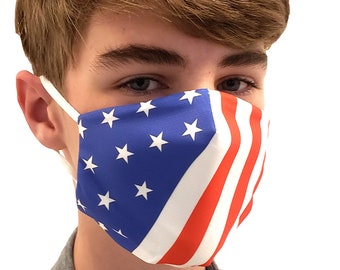 Fun American Flag Face Mask/ Face Guard