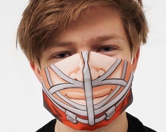 Fun Orange Hockey Face Mask/ Face Guard Unisex