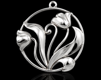 Sterling Silver Tulip Pendant