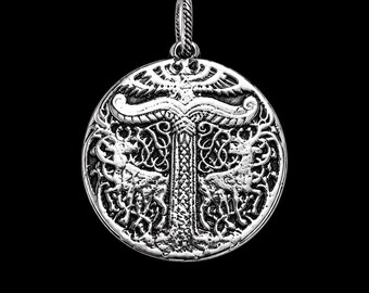 Sterling Silver Yggdrasil Tree of Life / World Tree  Viking Pendant