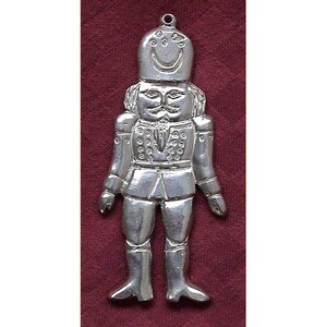Sterling Silver Nutcracker Pendant / Ornament