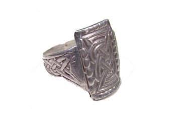 Sterling Silver Scandinavian Viking Oseberg Ring