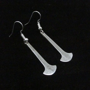 Sterling Silver Scandinavian Traditional Thor&#39;s Hammer Earrings