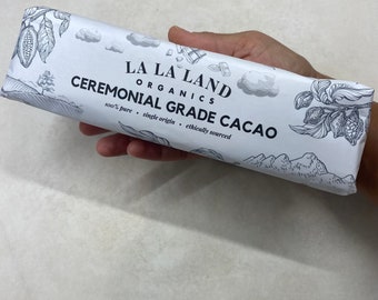 1lb Organic Ceremonial Grade Cacao Single Origin Heirloom Ethically Sourced 16oz 100% Pure Unsweetened Raw Chocolate Block Baking Supplies
