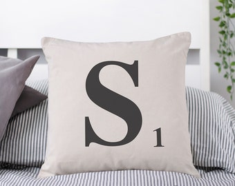 Monogram cushion | Etsy Swedish Style Pillow Cover Monogram