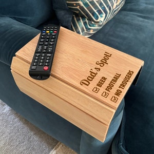 Personalised Wooden Sofa Tray For Dad  - Gift for him -Gift For Grandad - Custom Made Gifts For Dad- drinks tray-sofa tray-original gift-