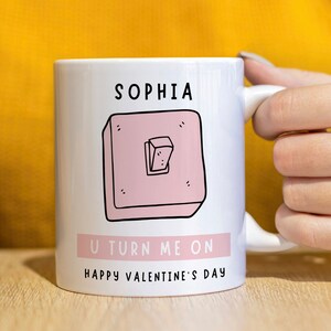 You Make Me Cumplete - Fun Valentines Gift For Him - Funny Gift - Rude Funny Valentines Ceramic Coffee Mug - Couples Gifts - Ceramic Mug