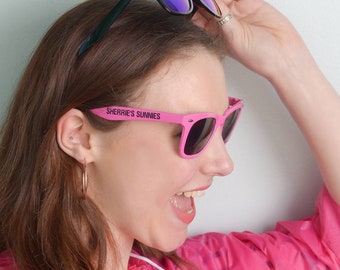 Personalisierte Wayfarer Sonnenbrille: Individuelle Festival & Hochzeits-Gastgeschenke