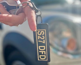 Customised Number Plate Keyring - New car - Just Passed your test - Personalised- made to order