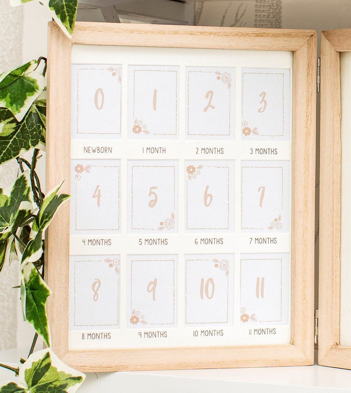 Personalised Baby First Year Multi Photo Frame christening Etsy