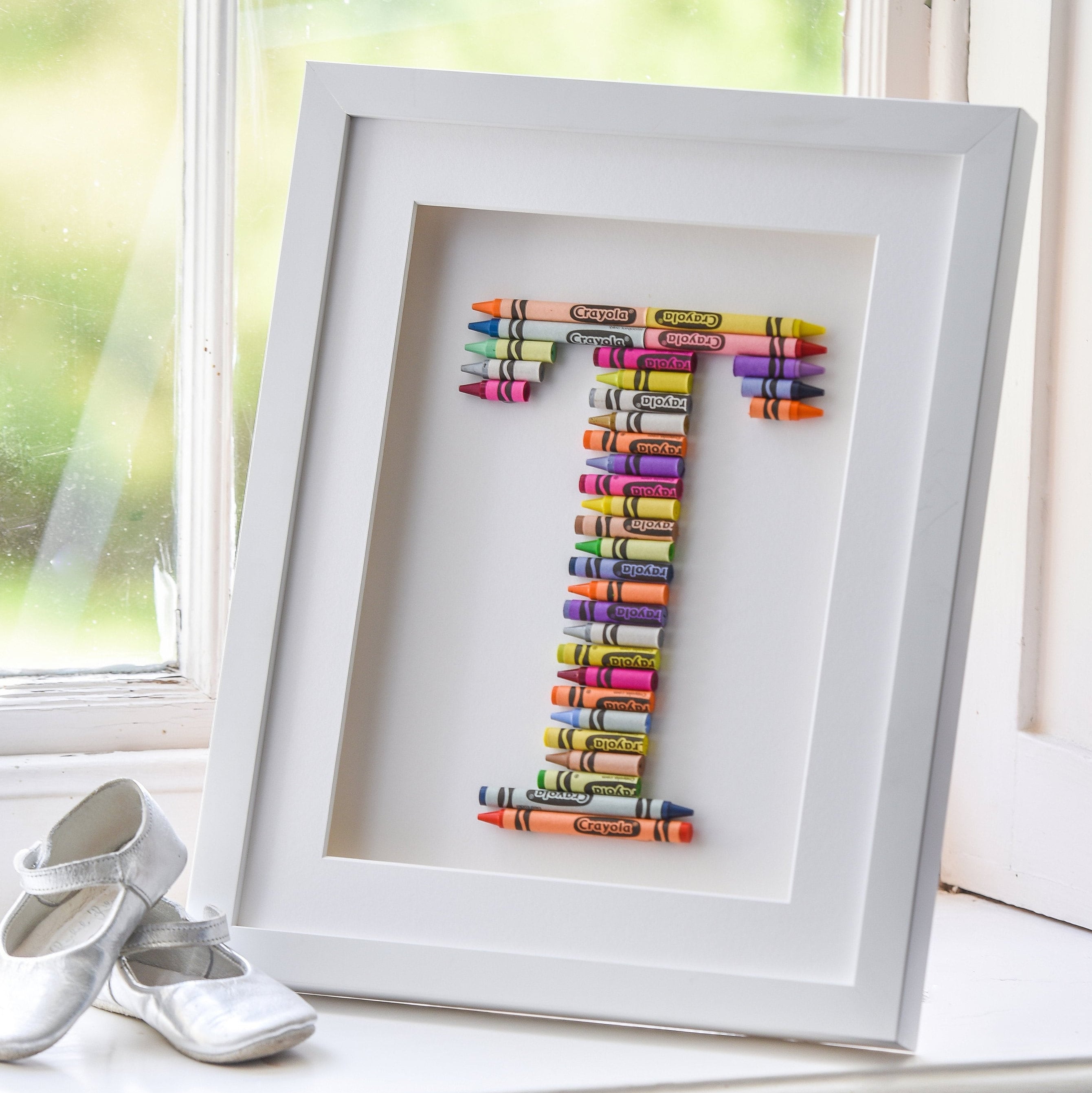 Personalised Crayon Letter Art Customised Crayon Wall Art Etsy UK
