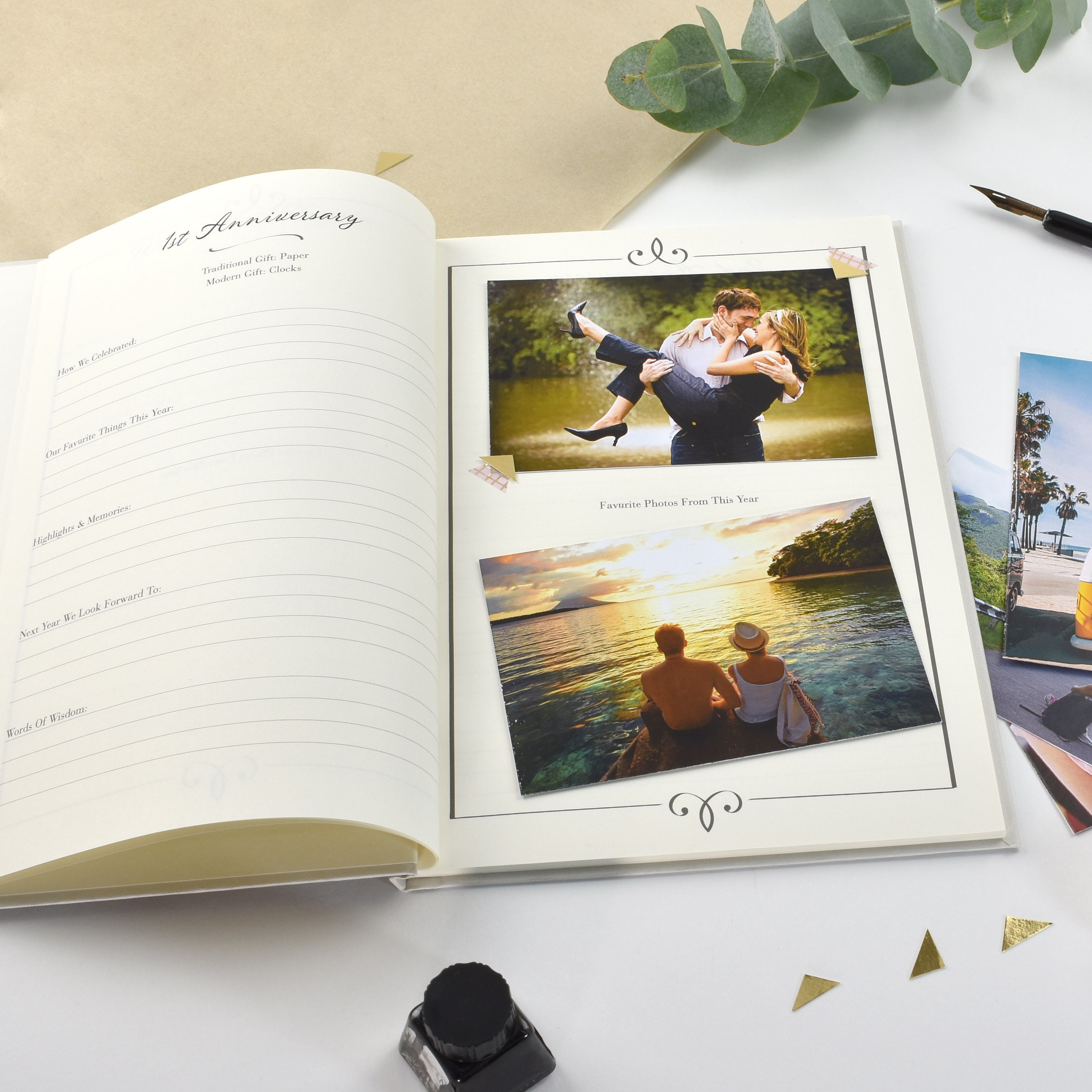 Our Anniversary Journal Personalised Anniversary Book Etsy