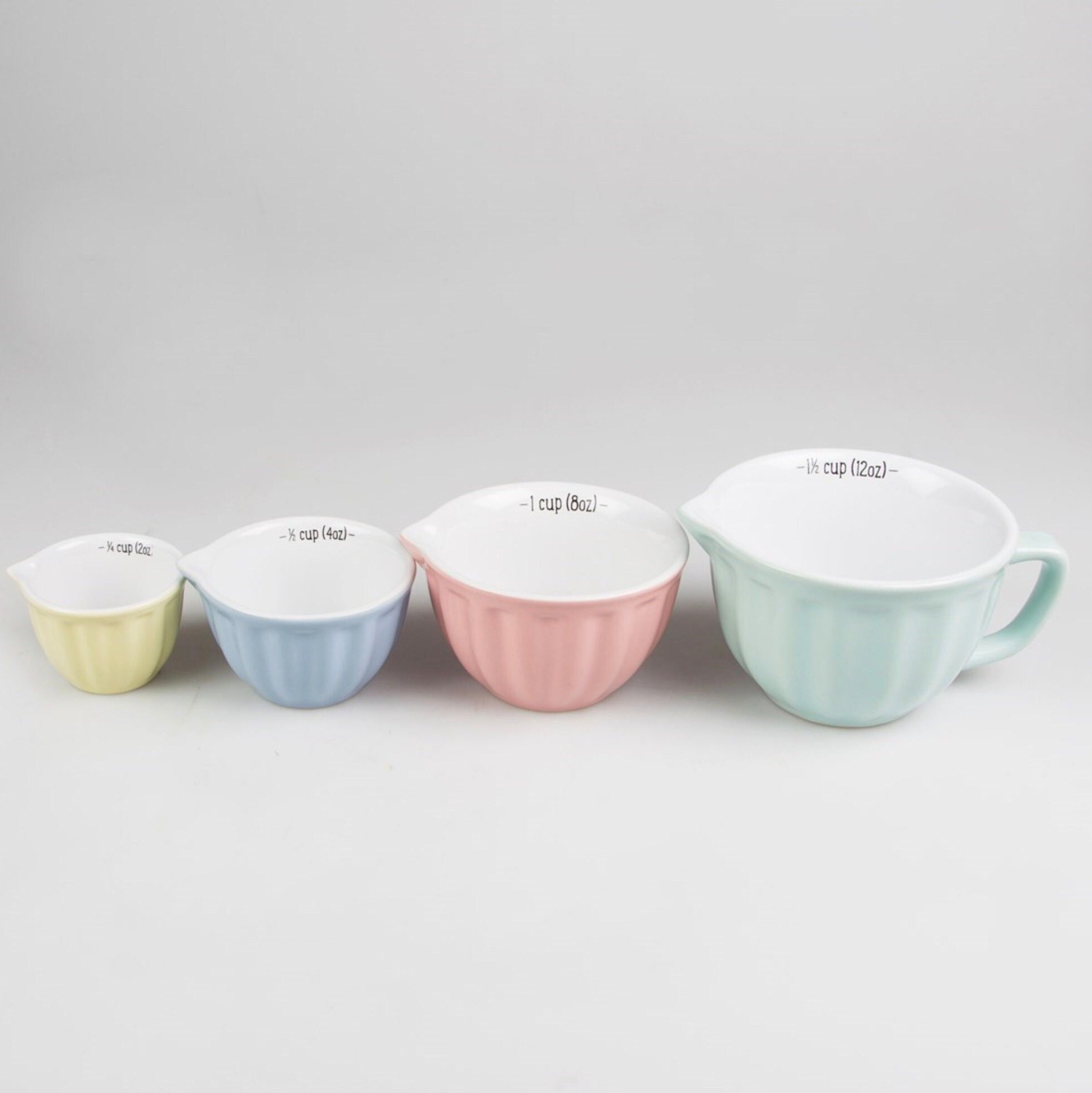 Retro Pastel Stacking Measuring Cups housewarming Gift Sweet Etsy UK