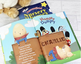 Personalised Softback Book Of Nursery Rhymes - Personalised Gift Boxed Fairytale Keepsake Book - Christening Gifts