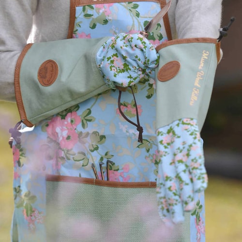 Personalised Gardening Apron Garden Gift Floral Apron Etsy UK