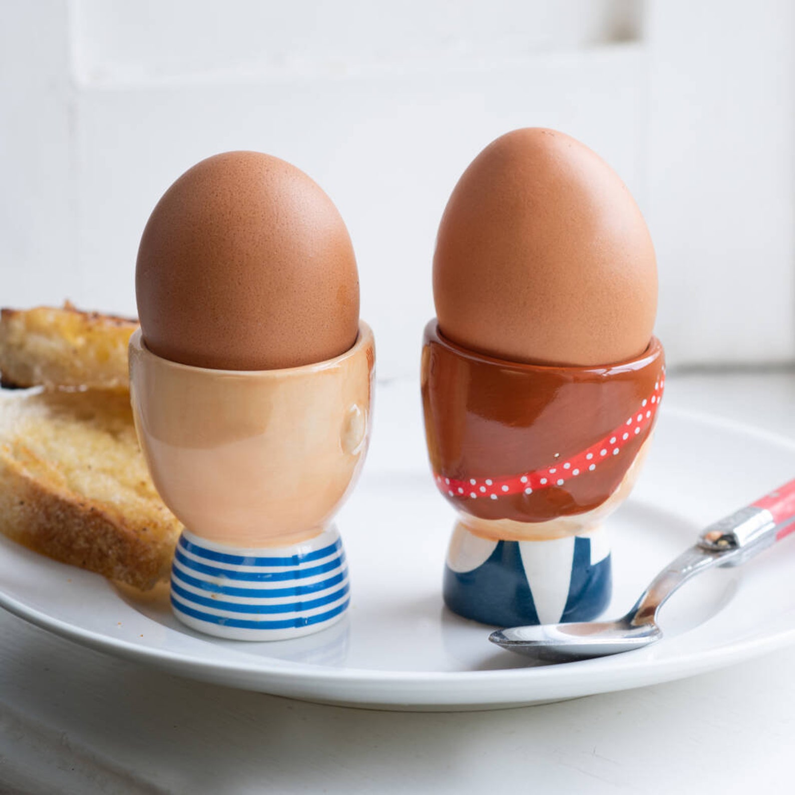 Set of Hipster Egg Cups Breakfast Egg Cup Couples Egg Cups Etsy UK