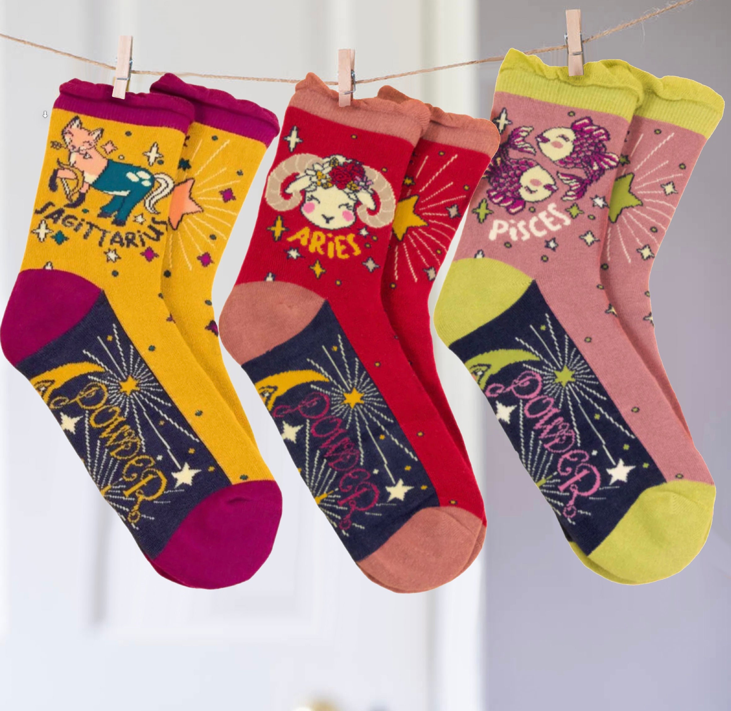 Cool Socks, Zodiac Sign Fun Astrology Gifts For Women, Crew Length, Adult :  Target