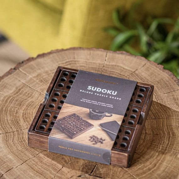 Puzzle Sudoku en bois de luxe, cadeau de puzzle pour lui, cadeau  personnalisé sudoku, cadeau de voyage -  France