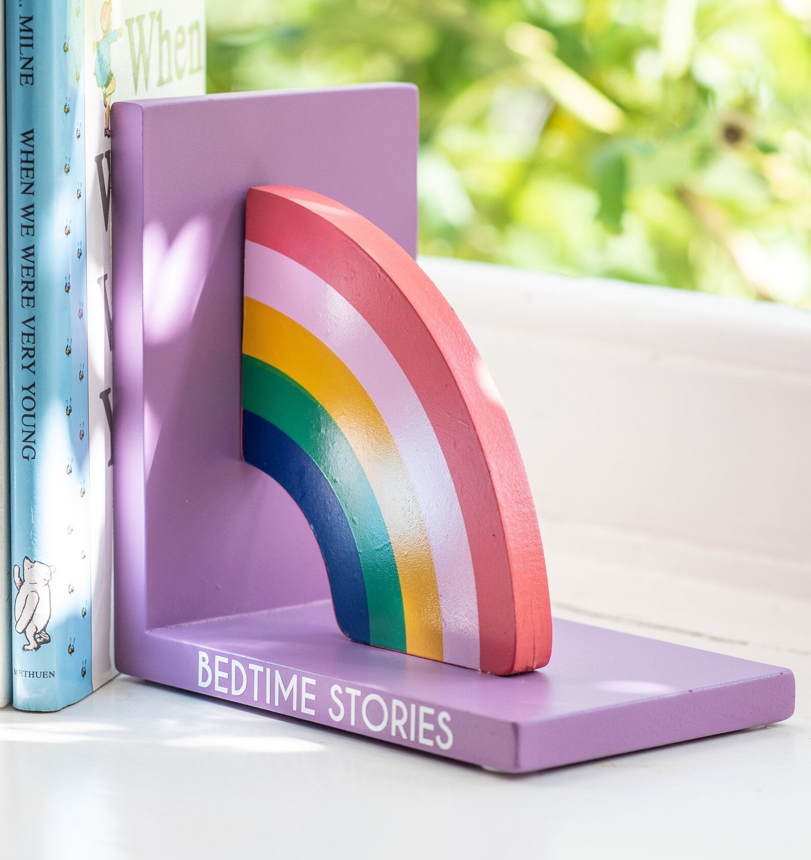 Personalised Nursery Bookends New Baby Bookends RAINBOW Etsy