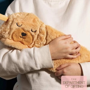 Personalized Cockapoo Hot Water Bottle: Soft Cuddly Dog Gift