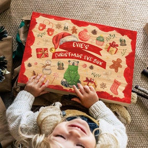 Personalised  Christmas Eve Box, Exclusive Christmas Eve Box, unique design, Childs Christmas surprise , keepsake box