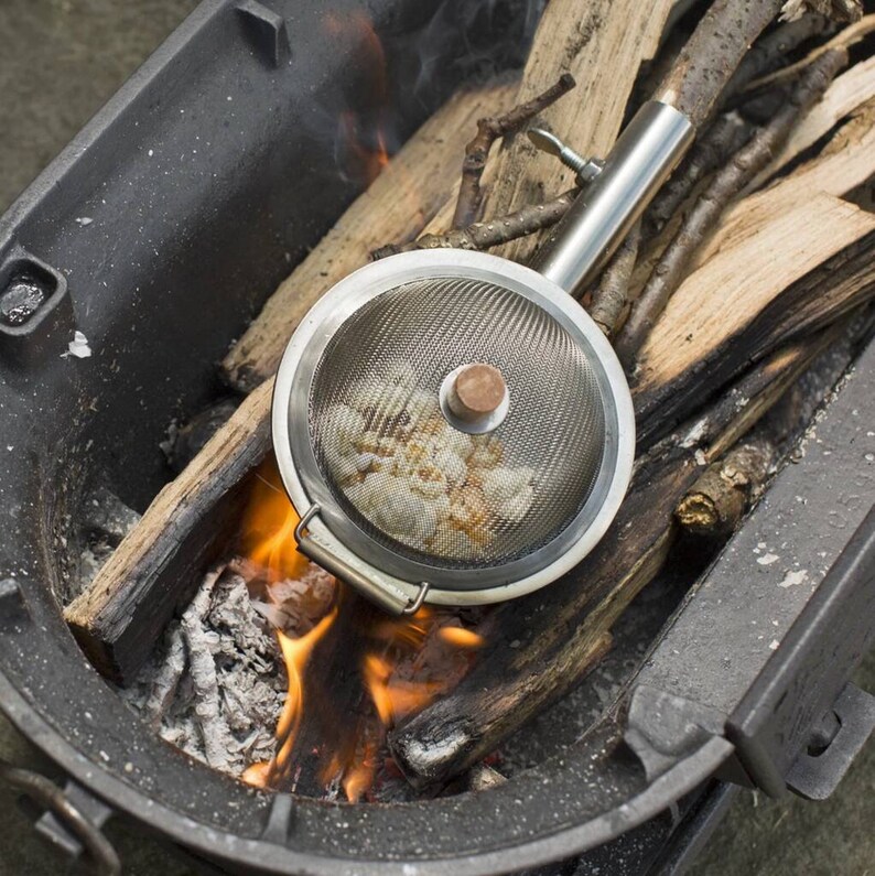 Campfire Popcorn Maker Open Fire Cooking Camping Accessory Etsy