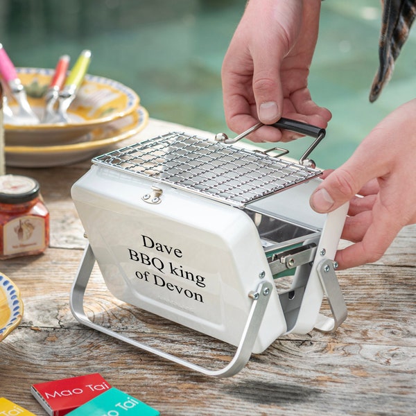 Personalised Barbecue Tools Gift Set - cooking tools- outdoor cooking - customised barbecue - chef gift- Tabletop Portable Barbecue- compact