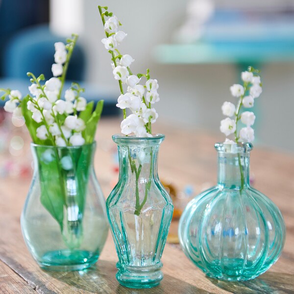 Small Glass Vases Etsy