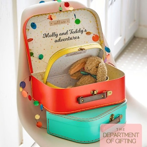 Maletas infantiles personalizadas: juego de tres estuches de almacenamiento brillantes