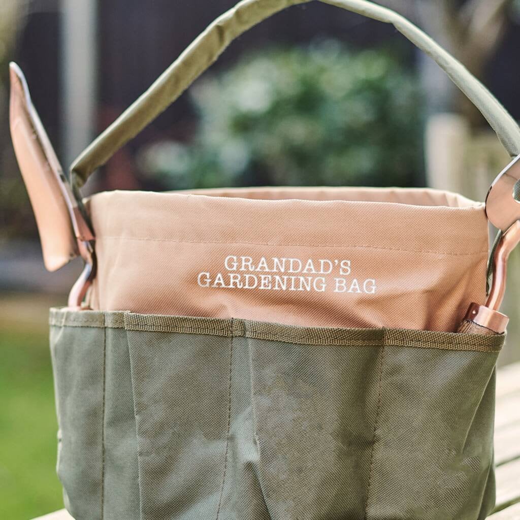 Personalised Gardening Carry Bag - garden gift- denim- gardening gift for a gardener- garden gift-customised garden,gardenware -gift for him