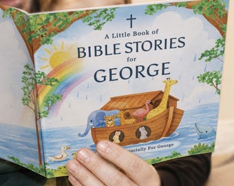 Personalisiertes Kinderbuch Geschichten Buch-Buch nach Maß - Taufgeschenk - Geschenk für Neugeborene - Softcover