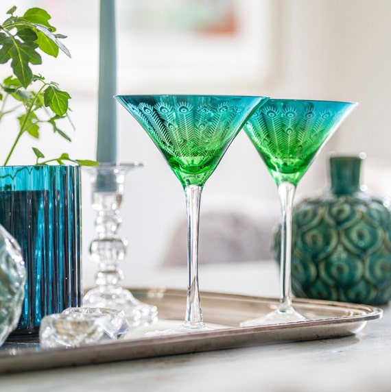 Electroplated Peacock Design Wine Glass – Letteroom