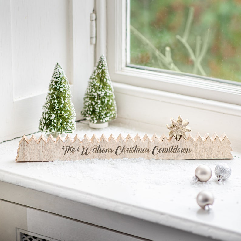 Personalised Wooden Advent Calendarchristmas customised Etsy