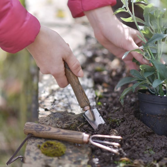 Mini outils en cuivre de luxe personnalisés outils de jardin