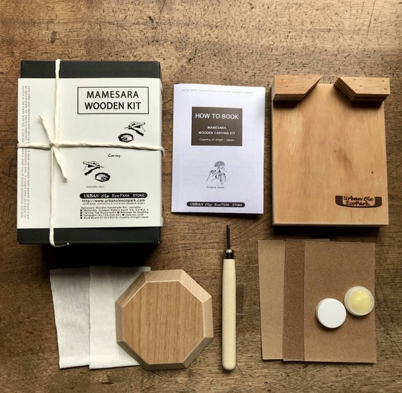 DIY Wooden Whittling Plate Kit: Japanese Craft Carving Set - Etsy