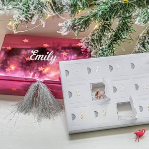 Gepersonaliseerde emaille pins adventskalender Advent-meisjes kerst countdown-aangepaste pin advent-kinder advent-aangepaste meisjes pin advent