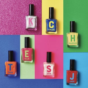 Personalized Initial Nail Polish: Custom Monogram Gel Varnish