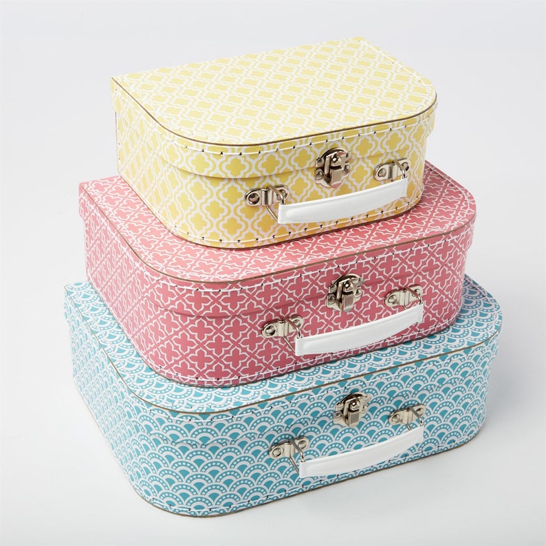 Personalised Set of Three Bright Child Suitcases Child Etsy