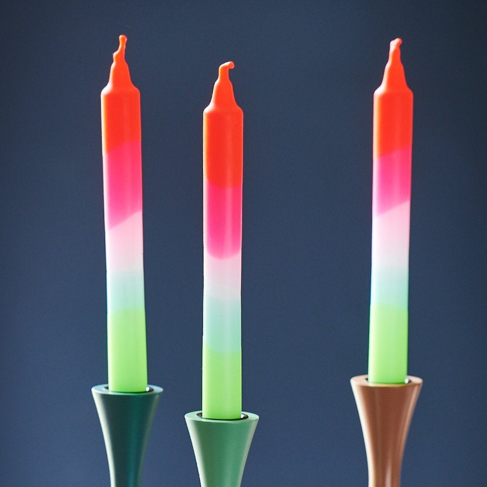 Ombre Dinner Candles Hand Made Candles Dinner Candles Hand Etsy UK