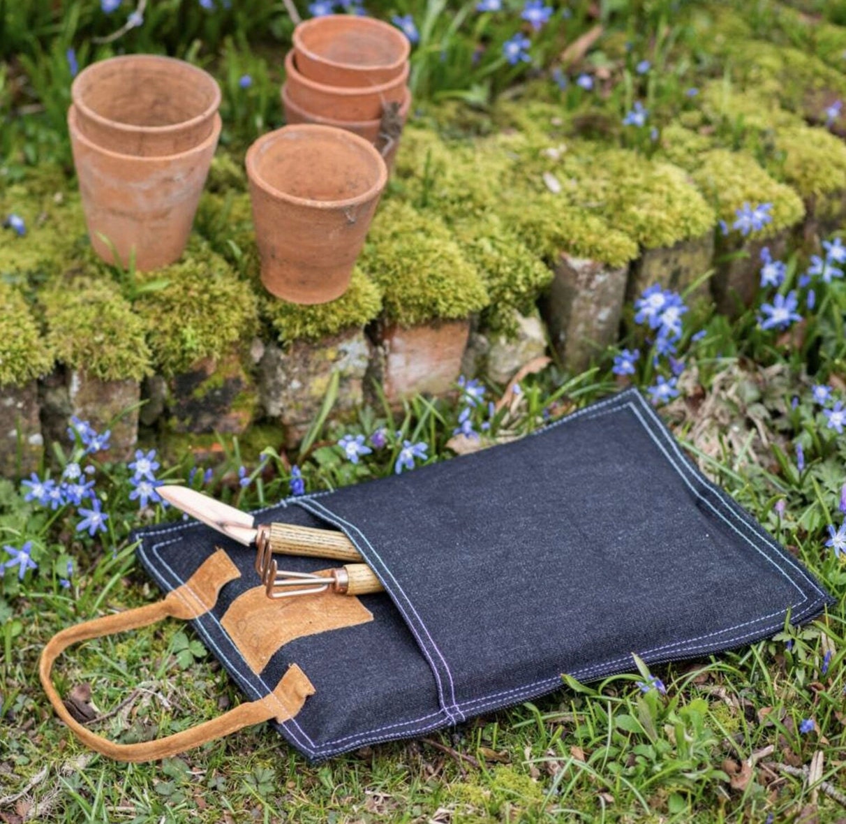 Personalised Gardening Carry Bag - garden gift- denim- gardening gift for a gardener- garden gift-customised garden,gardenware -gift for him