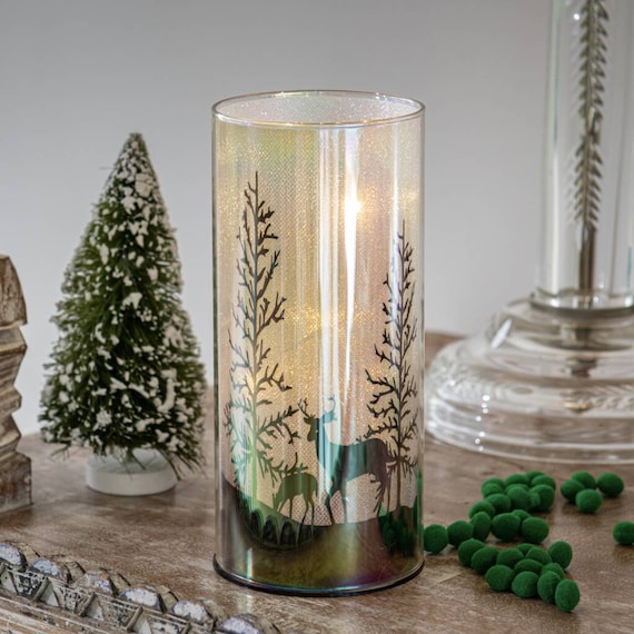 Personalised Family Festive Glass Usb Table Lamp Christmas Light original  Led Light Pretty Fairy Lights - Etsy Finland