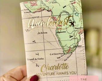 Vintage Alviero, Martini Geographic Map Passport Cover Made  display picture 2