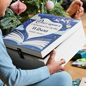 Caja Nochebuena personalizada, caja exclusiva Nochebuena, diseño único